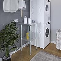 Vista 461 de Mesa de trabajo de acero inoxidable, mesa de metal