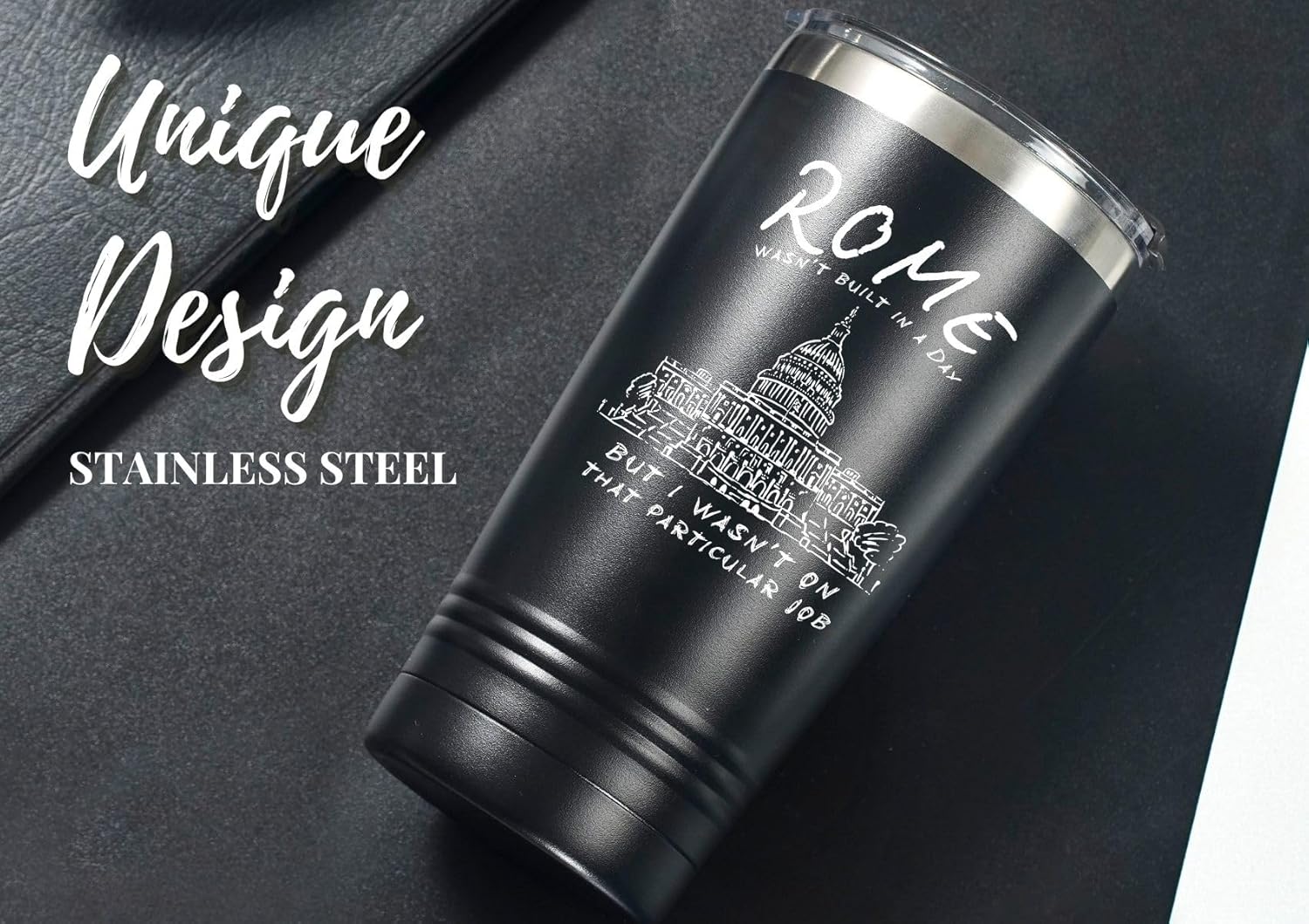 Onebttl Project manager gifts, Construction worker gifts, 20oz/590ml Stainless Steel Insulated Tumbler with Lid - Image 3