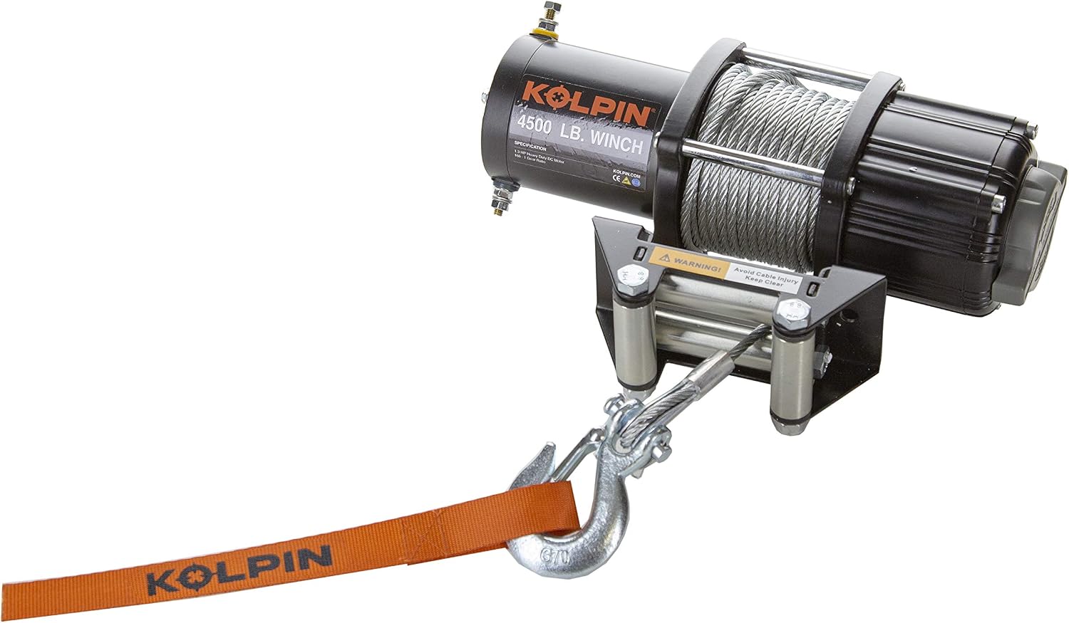Kolpin 4500# Winch - Steel Cable - 25-9450