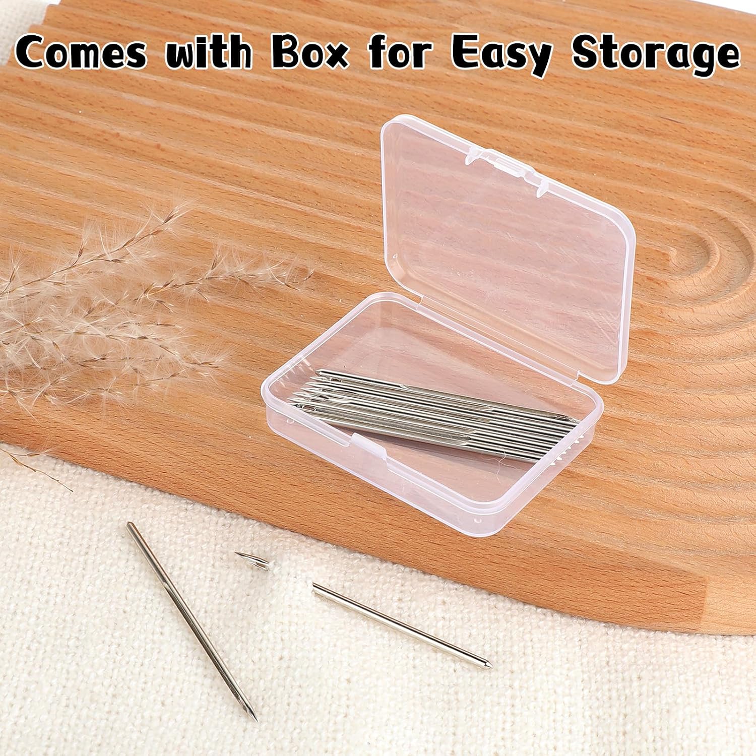 10 Pcs Canvas Leather Sewing Awl Needle Round Hole Hand Needle for Handmade Sewing Shoe Repairing and Leather Repairing