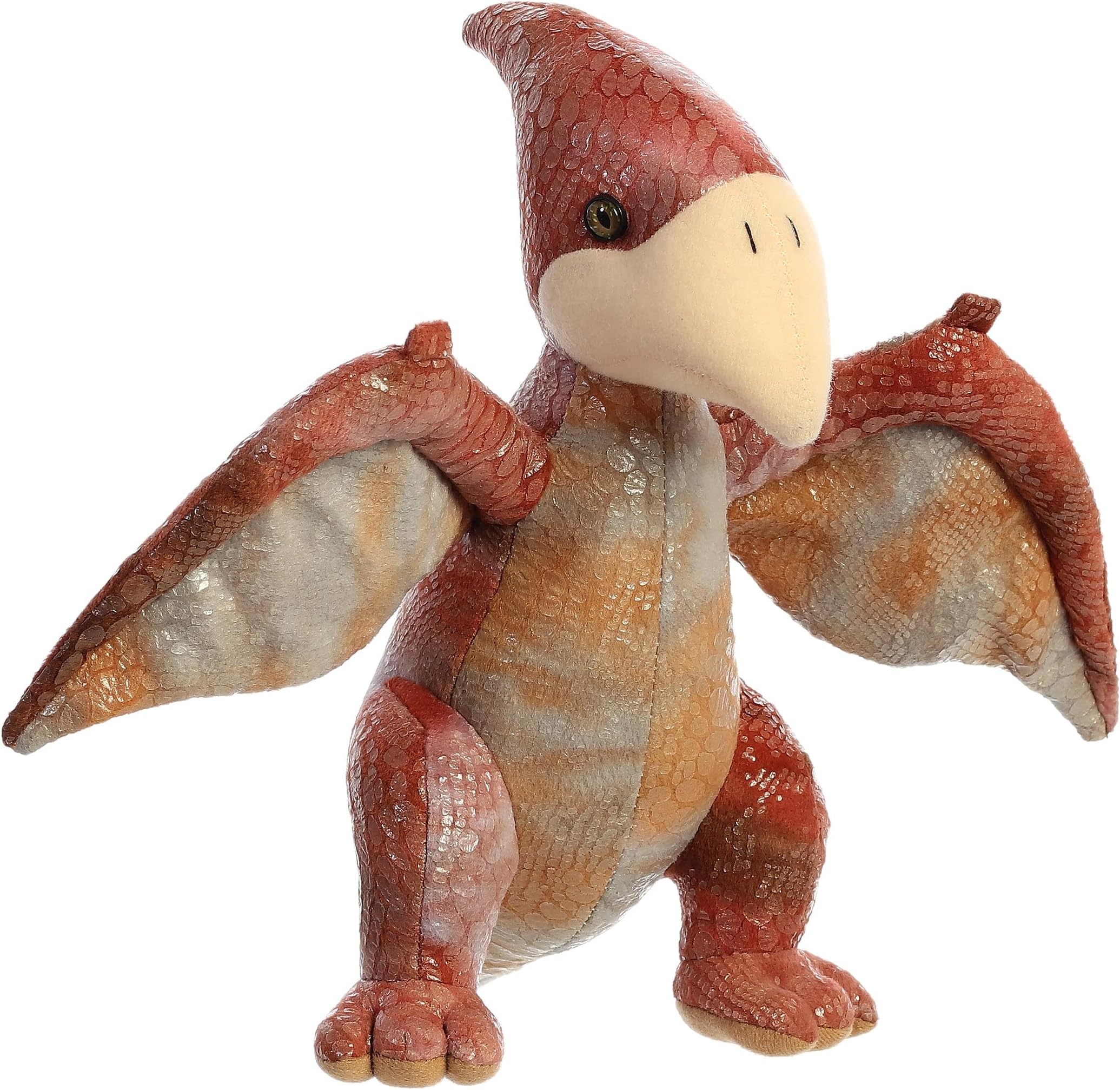 Ferocious Dinos & Dragons Pteranodon Stuffed Animal - Prehistoric Fun - Cuddly Companions - Brown 11 Inches