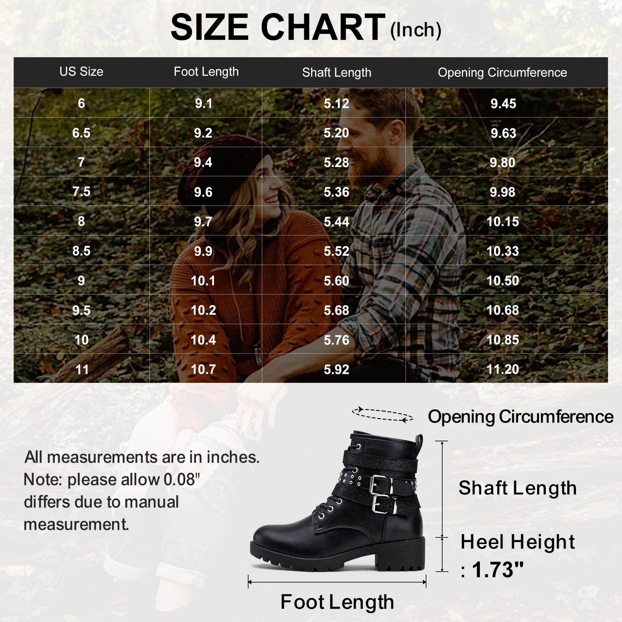 Vepose Women's 916 Ankle Boots, Combat Lace up Short Booties with Inside Zipper: 10 Black
