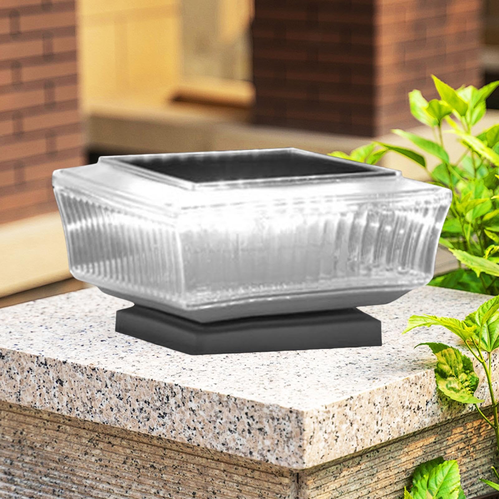 Genérico Luces Solares Para Vallas | 2 Unidades Luces Solar Para Terraza Impermeables - Lámpara LED Para Piscina Jardín Terraza Escaleras Puerta Sendero