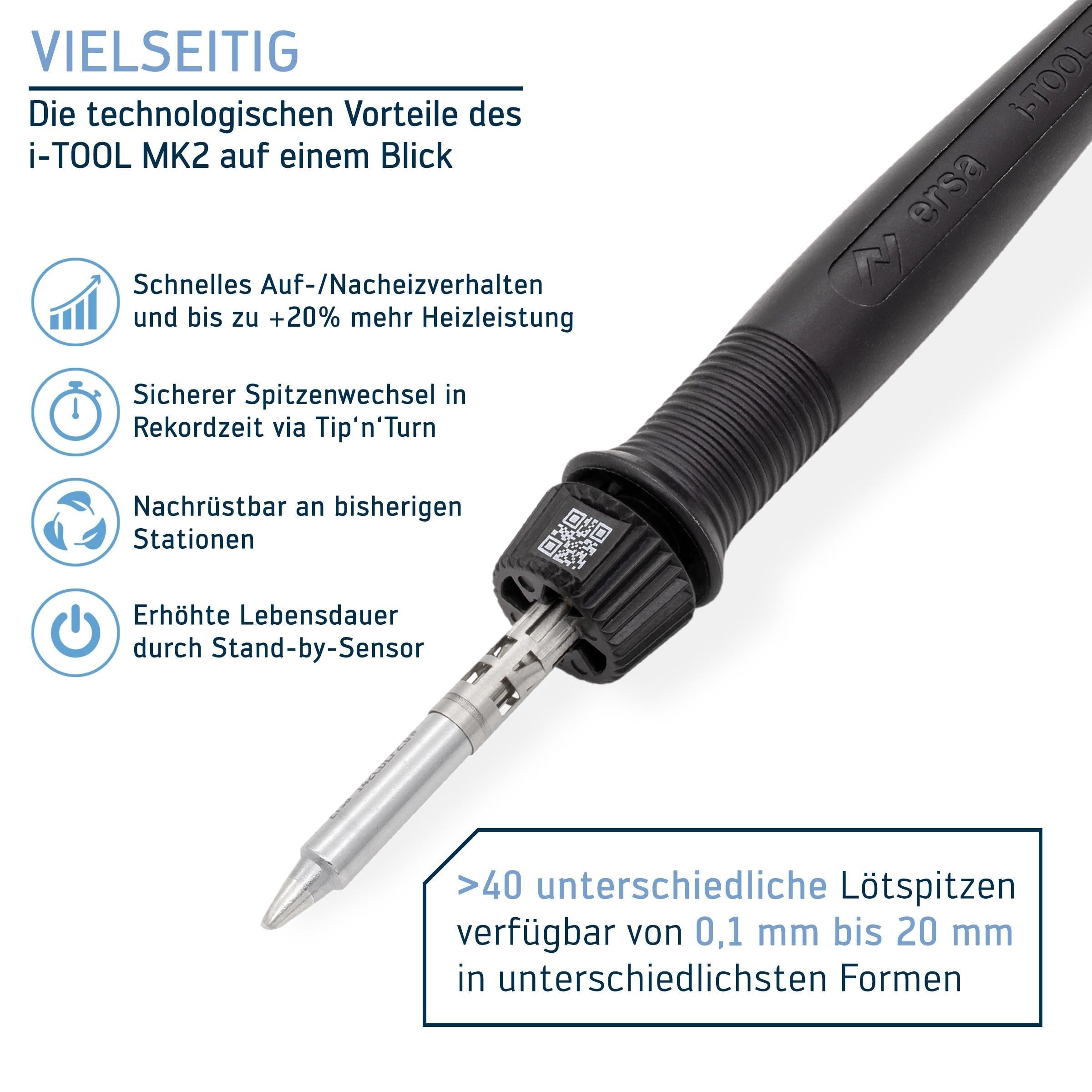 Punte Dissaldanti ERSA 0462MDLF015 - Per Stazioni I-Con Vario, Cesello 1,5mm, Coppia