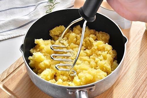 Miniatura 3 de Potato Masher - Herramienta de cocina de alambre de acero inoxidable para puré de verduras, alimentos, frijoles, aguacate, apto para lavavajillas