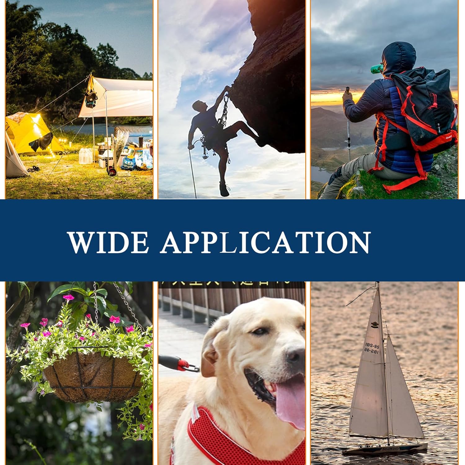 Locking Carabiner Clip with Swivel Clasp 304 Stainless Steel Swivel Rotating Locking Carabiner for Securing Pets, Dog Leash and Harness, Camping, Hiking, Backpack, Keychains 2pcs - Image 5