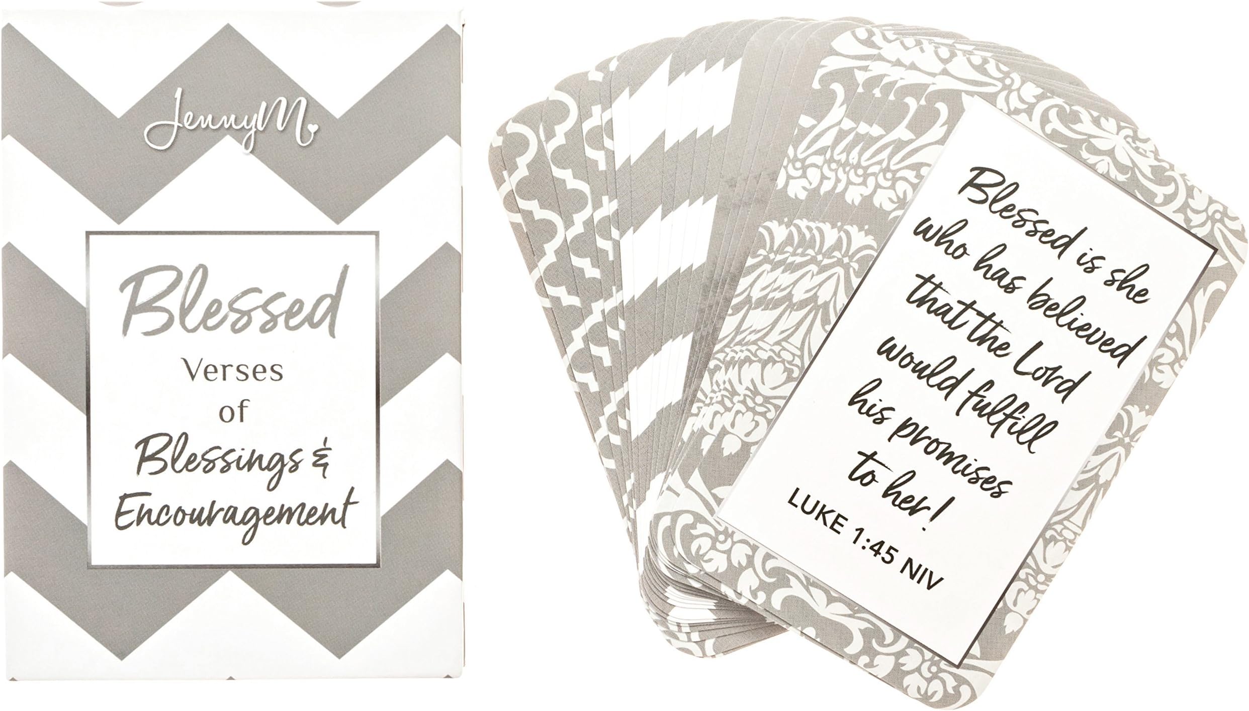 JennyM | Blessed Prayer Cards, Verses of Blessings & Encouragement, Bible Verses, Inspirational Scripture Cards with Keepsake Box, Boxed Inspirational Blessing Cards, Christian Gift!