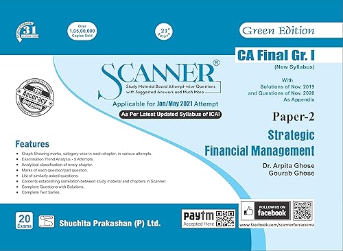Scanner CA Final Group-I (New Syllabus) Paper-2 Strategic Financial Management (Edition : January 2020)