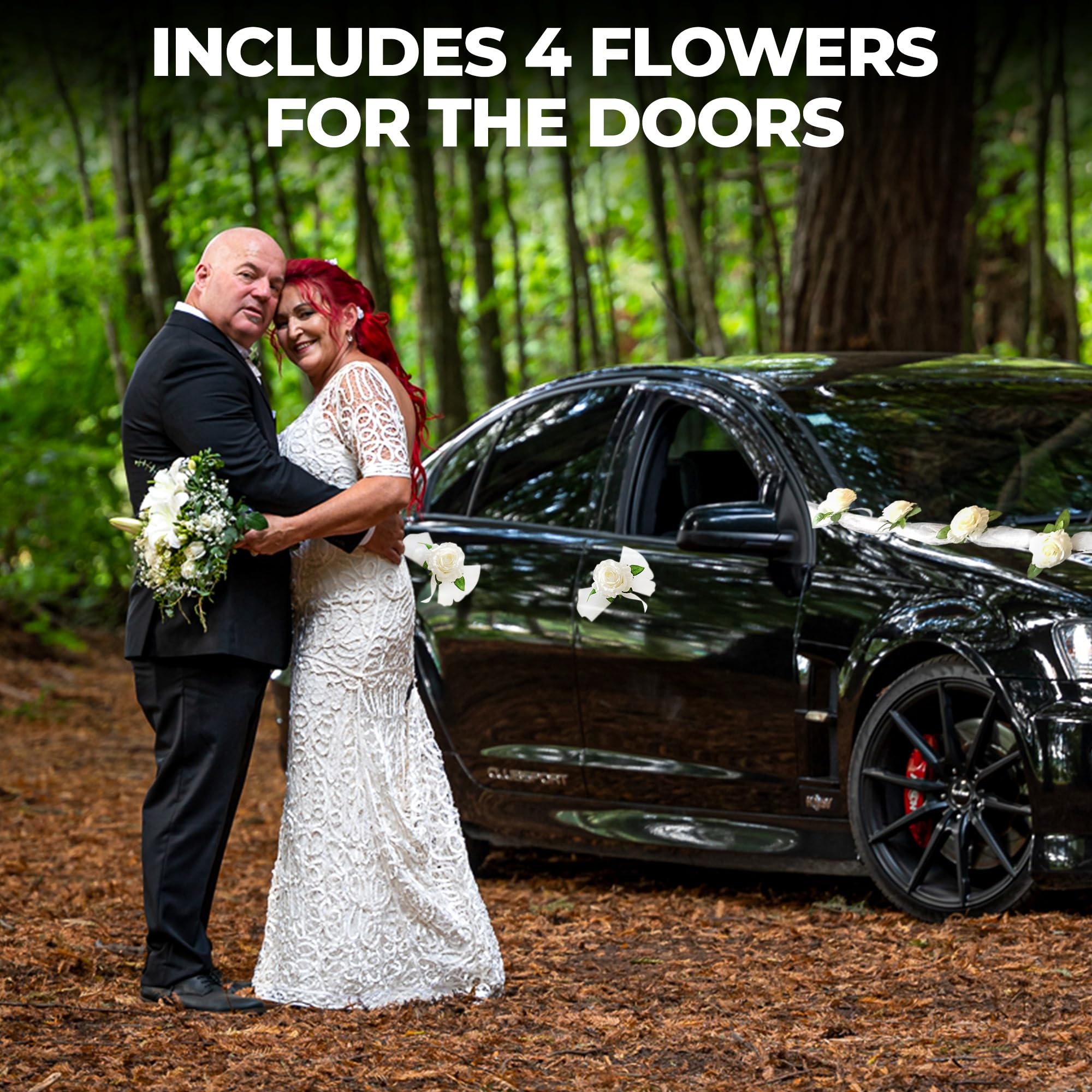 Nueva Vida Wedding Car Decoration, Silk Flowers for Your Wedding Car - Image 4
