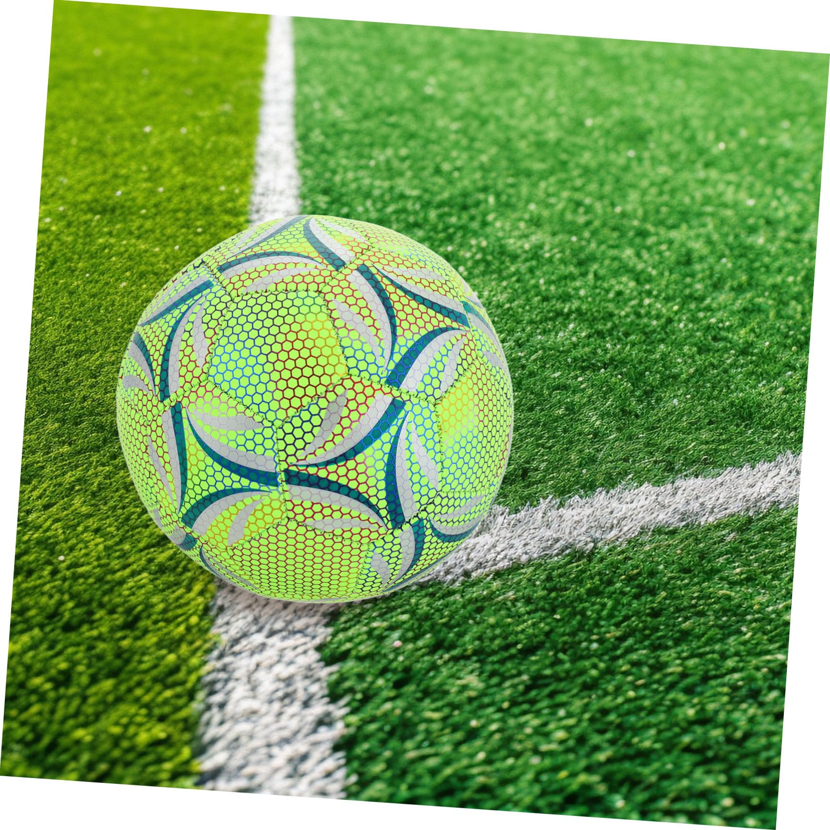 Zerodeko Fútbol Luminoso Balón de Fútbol Brillante la Oscuridad Adecuado para Entrenamiento Infantil y Juvenil Deporte de Equipo