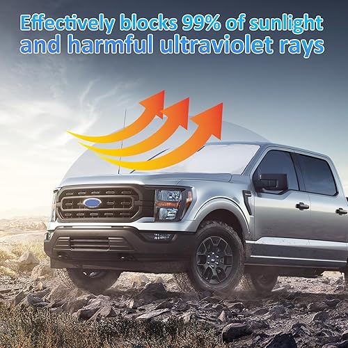 Miniatura 319 de Parasol para parabrisas de ajuste personalizado, cubierta para ventana delantera, visera plegable 210T, protector que bloquea los rayos ultravioleta