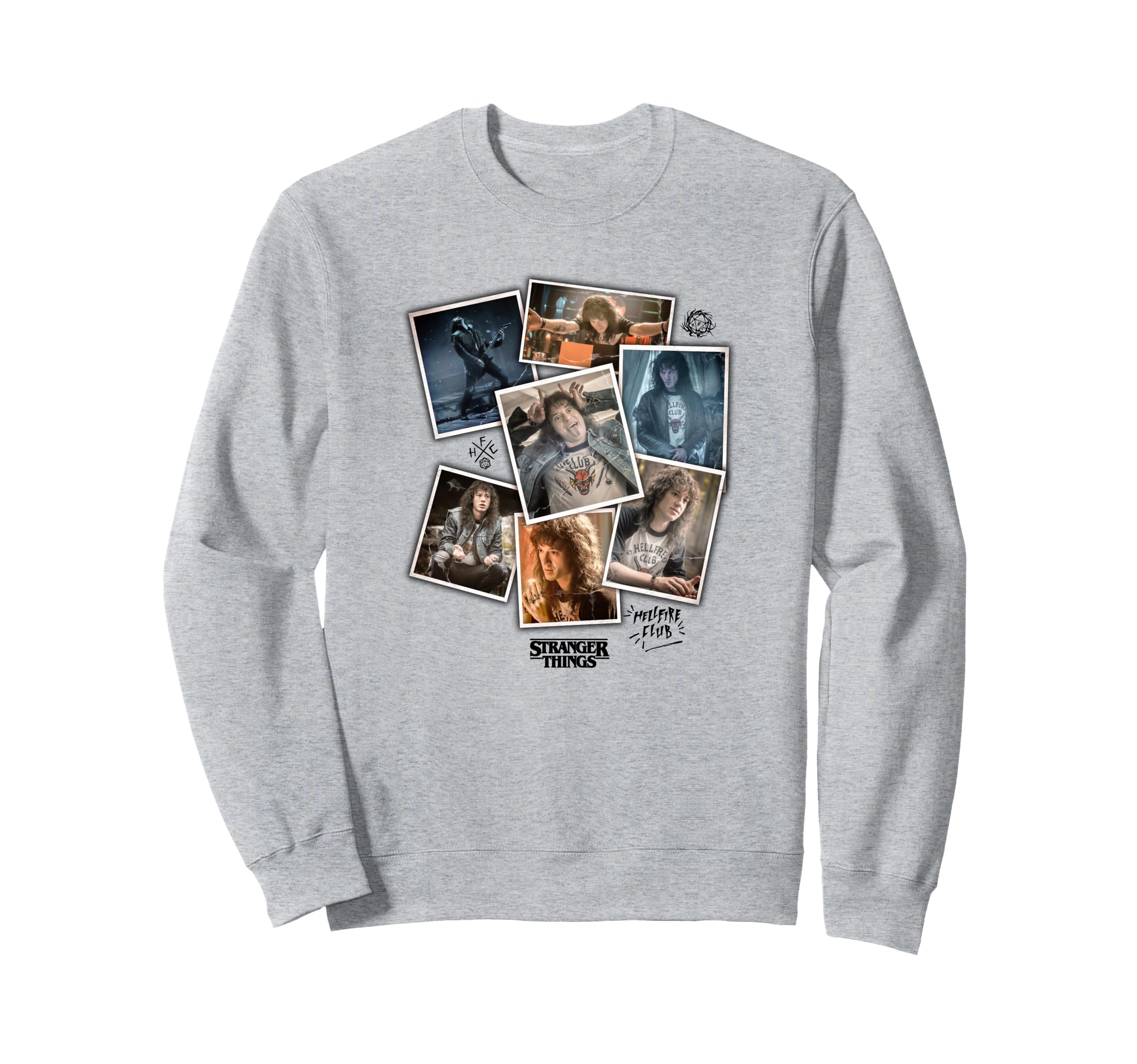 Stranger Things 4 Eddie Munson Scrapbook Photos Sweatshirt