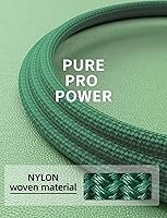 Vista 33 de Cable USBC de 10 pies, paquete de 2 cables largos USBC de carga rápida, cable trenzado de nailon USB C a USB C cargador de iPhone compatible