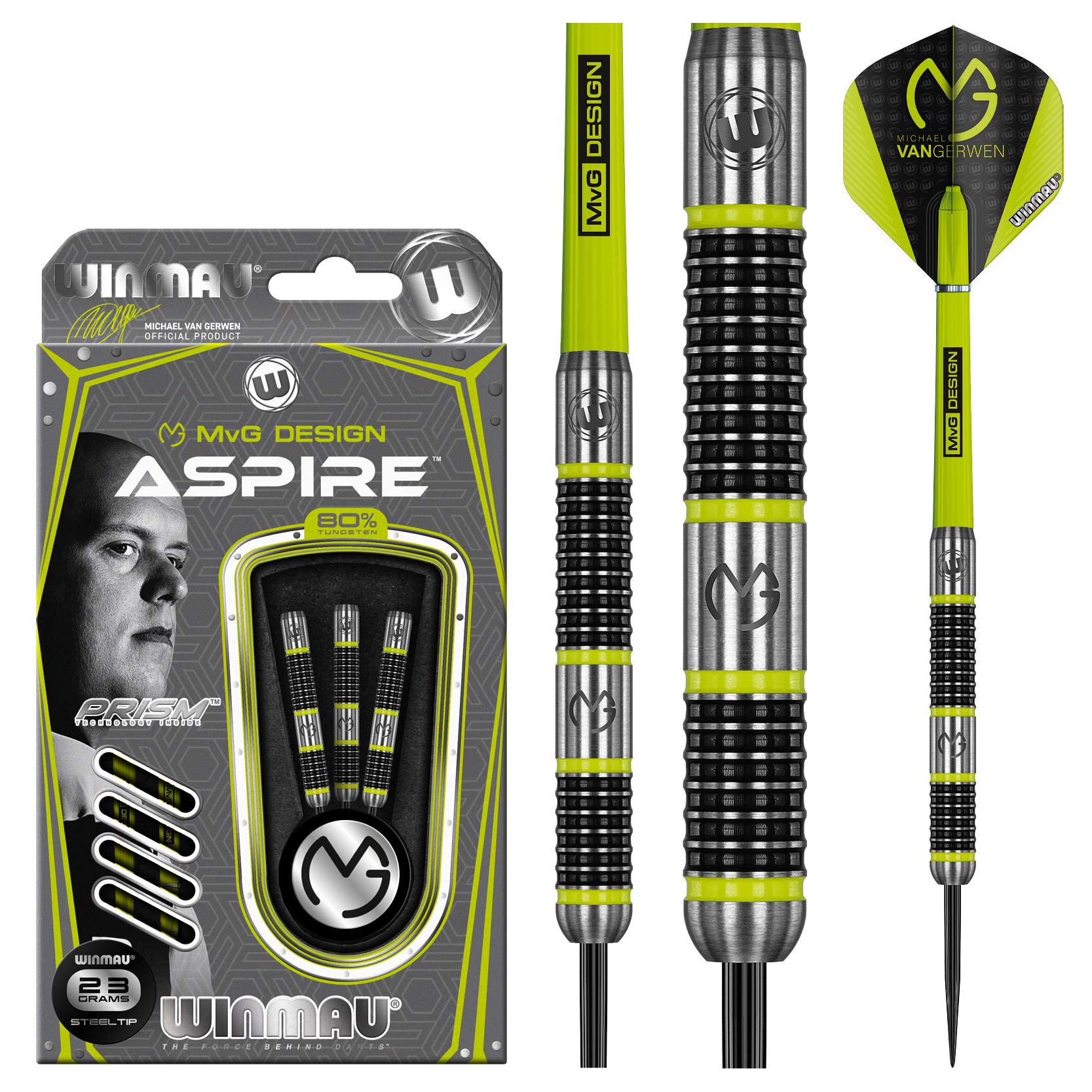 Amazon | WINMAU Michael van Gerwen MvG Aspire Tungsten Steeltip