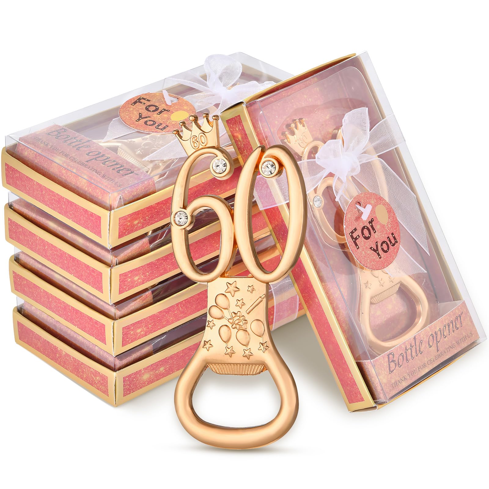 Décapsuleur de bière pour décoration de fête or rose et table d'anniversaire