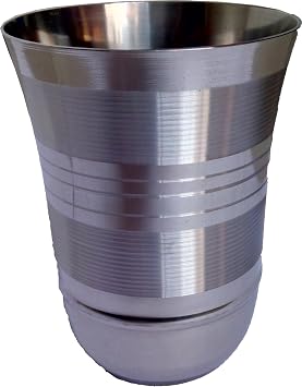 Sahishnu Online & Marketing Stainless Steel Glasses,Multi-Purpose Steel Glasses, Water Drinking Glasses, Stainless Steel Tumblers Set of 3