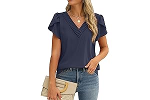 Women's Dressy Casual V Neck Tops