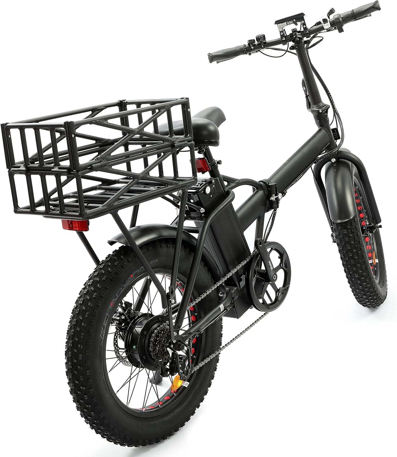 ECOTRIC Rear Rack with Bike Basket Fit for Ecotric Folding Ebikes