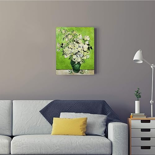 Miniatura 1111 de A&T ARTWORK The Starry Night de Vincent Van Gogh. Tamaño del marco: 36 x 30 pulgadas, tamaño de la imagen: 30 x 24 pulgadas, reproducciones clásicas