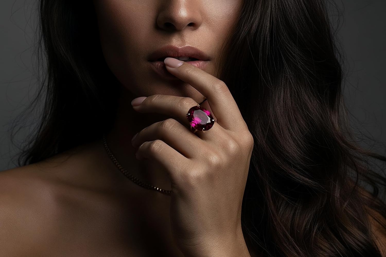 Pink Tourmaline Oval Ring – Sterling Silver Gemstone Ring – October Birthstone Jewelry – Faceted Pink Statement Rings