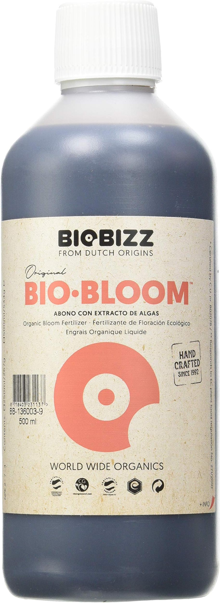 BioBizz 05-225-050 500ml Bio-Bloom Liquid