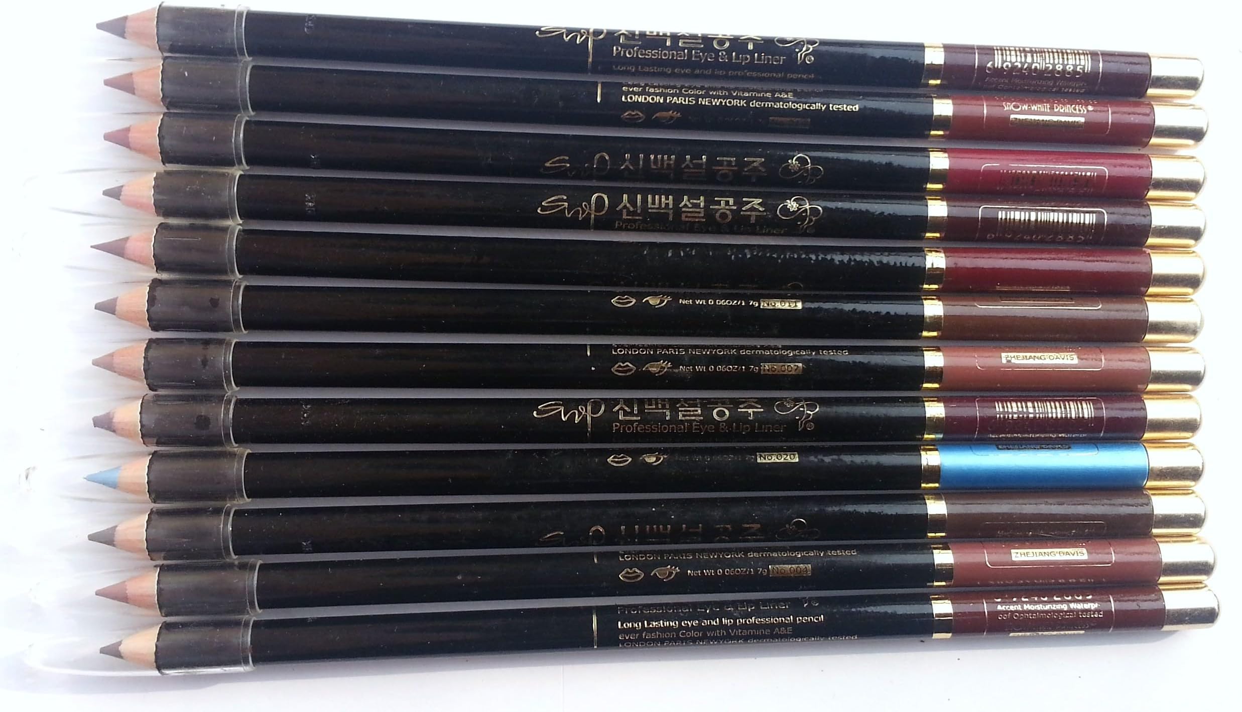 Premium Lip/Eye Liner 12 Pcs(Multicolor)
