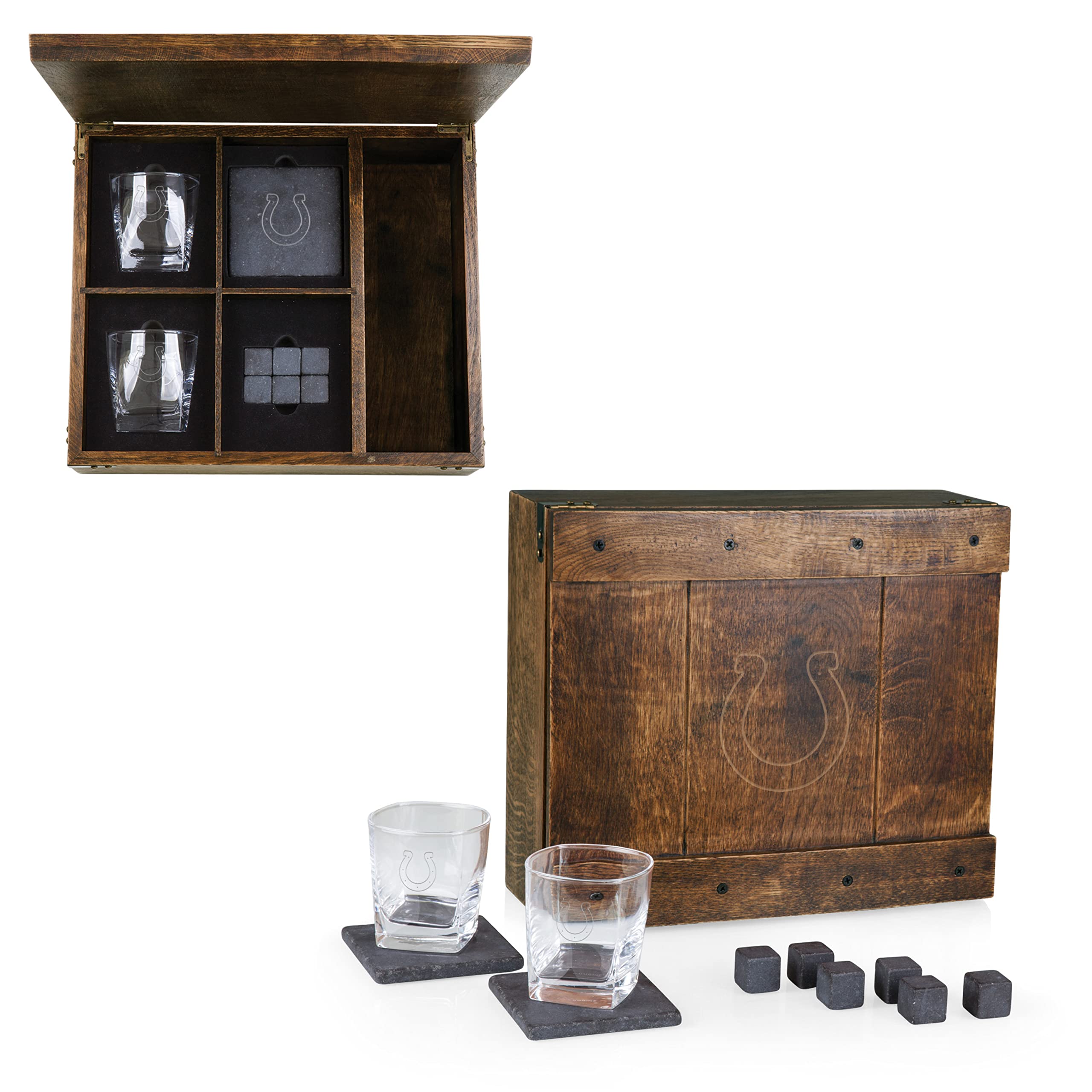 PICNIC TIME Indianapolis Colts Whiskey Box Gift Set