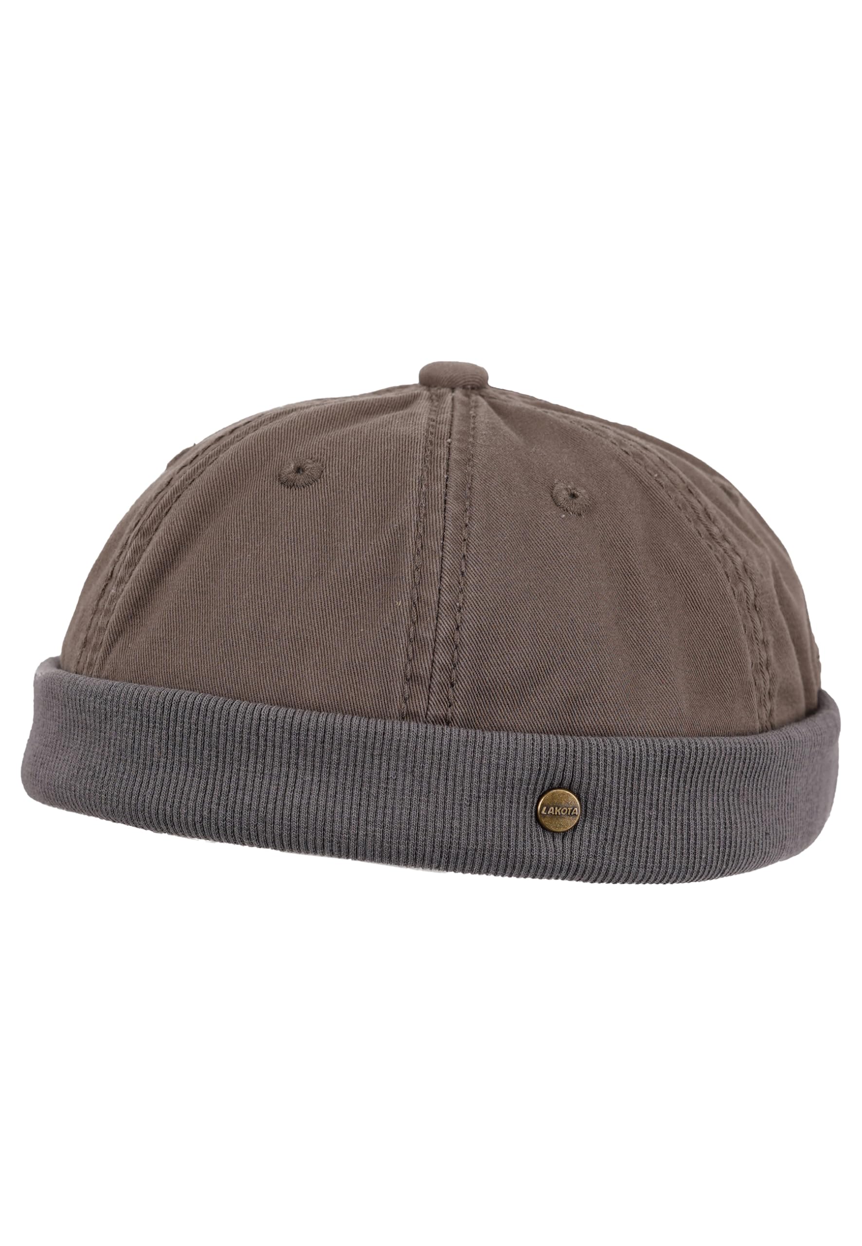 Bonnet miki James Traclet beige chapeau docker coton ajusté - 2