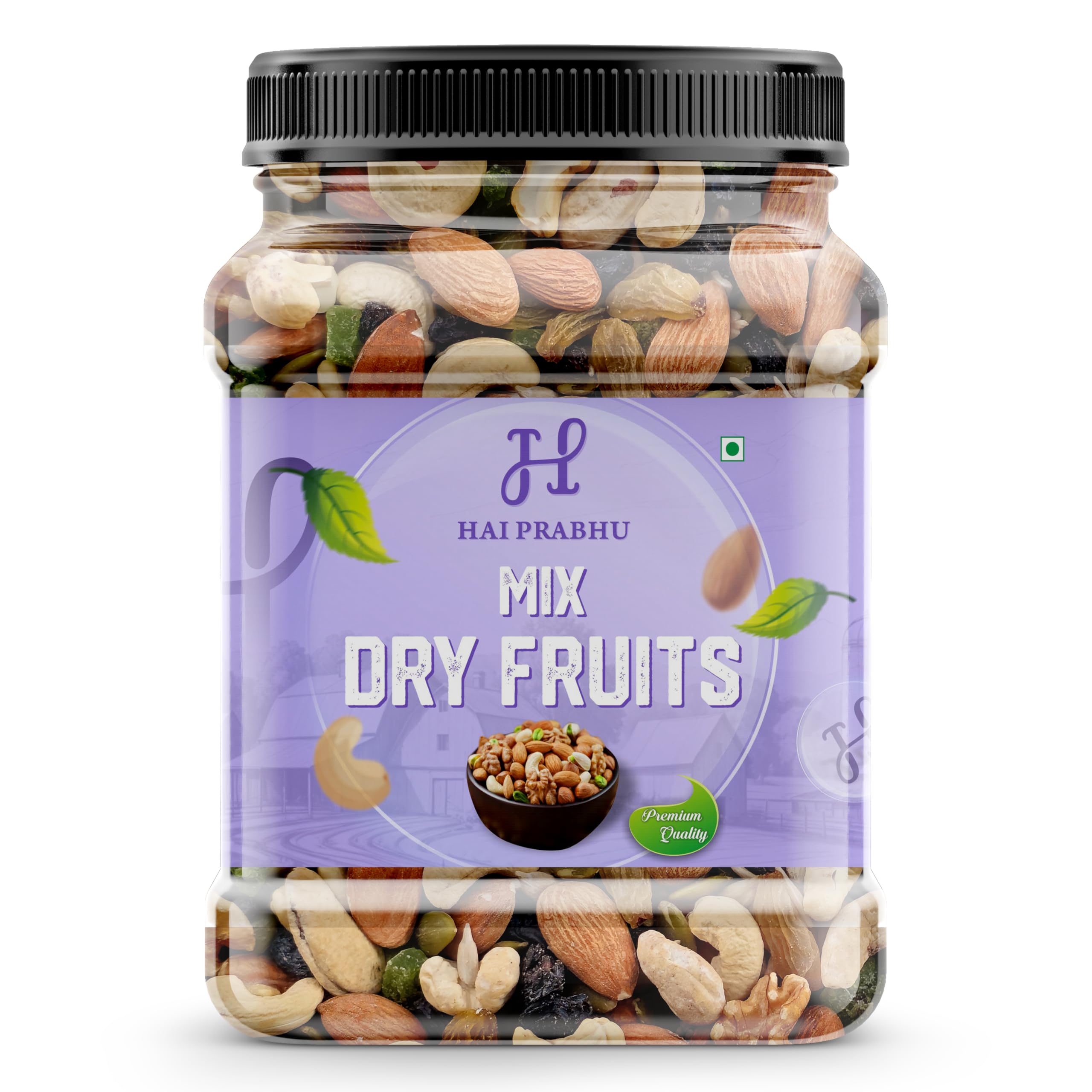 HAI PRABHU | Absolute Health Dry Fruits Mix, Premium | Healthy Mixed Nuts with Dry Fruits | Almonds | Cashews | Raisins | Kishmish | Reusable Jar (1kg) (B0DGLN3ZRW) Amazon Price History, Amazon Price Tracker