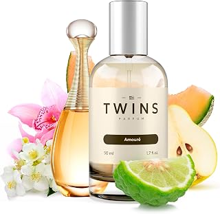 TWINS - Impression by J’ad.or - Luxury Perfume For Women - Clean Ingredients, Paraben Free, Cruelty Free, Vegan Spray - Eau De Parfum Spray - Amouré - Fragrance 1.7 fl. Oz. (50ml)
