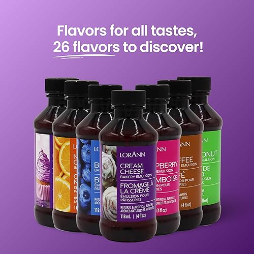 Vista 174 de LorAnn. Emulsión de plátano para panadería, botella de 4 onzas.