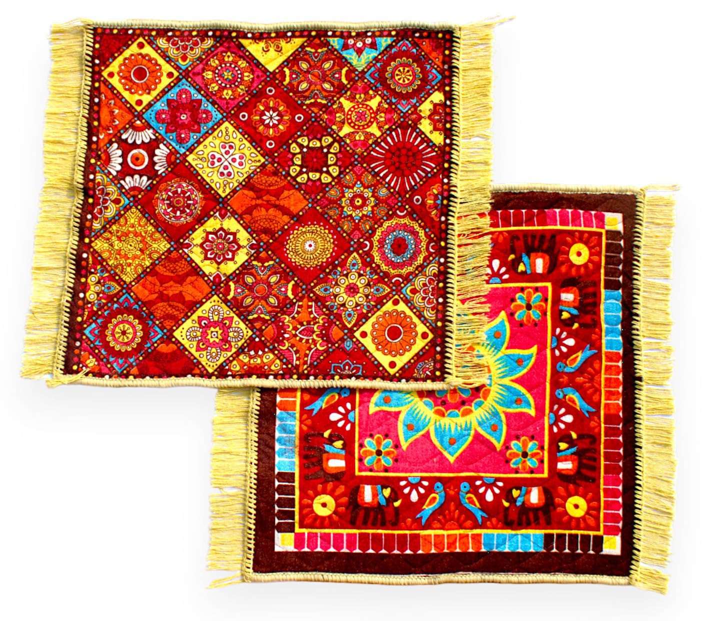 GLUN® 24 * 24 Inch Velvet Multipurpose Square Carpet or Mat for Pooja Aasan, Sitting, Meditation Pack of 2 (B0CP3R9DWQ) Amazon Price History, Amazon Price Tracker