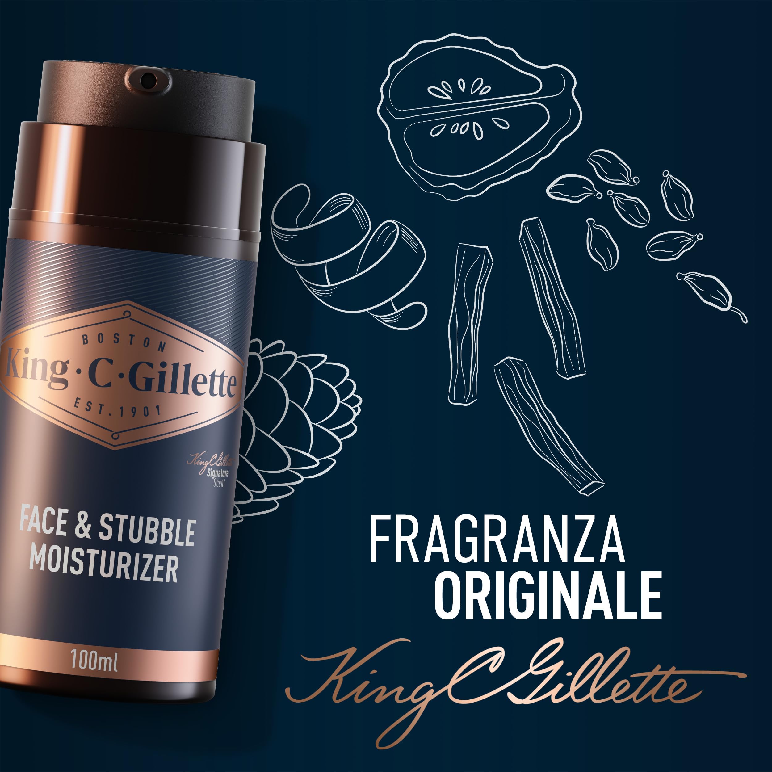 King C. Gillette Style Master KIT REGOLABARBA UOMO e CREMA IDRATANTE VISO E BARBA, Ideale per la Cura della Barba, Confezione IDEA REGALO, Set Barba Uomo PROFESSIONALE