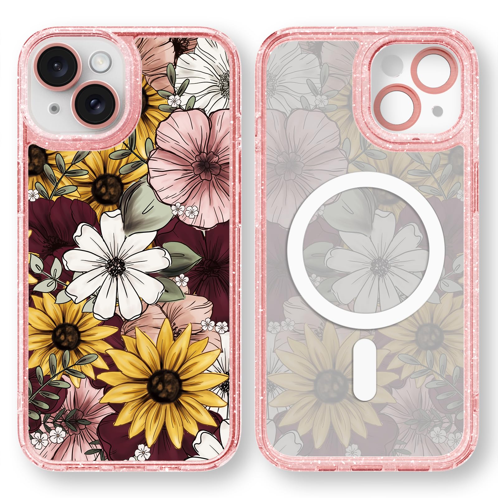 Coque iPhone 14 MagSafe résout les rayures d'objectif avec son motif rose - 8