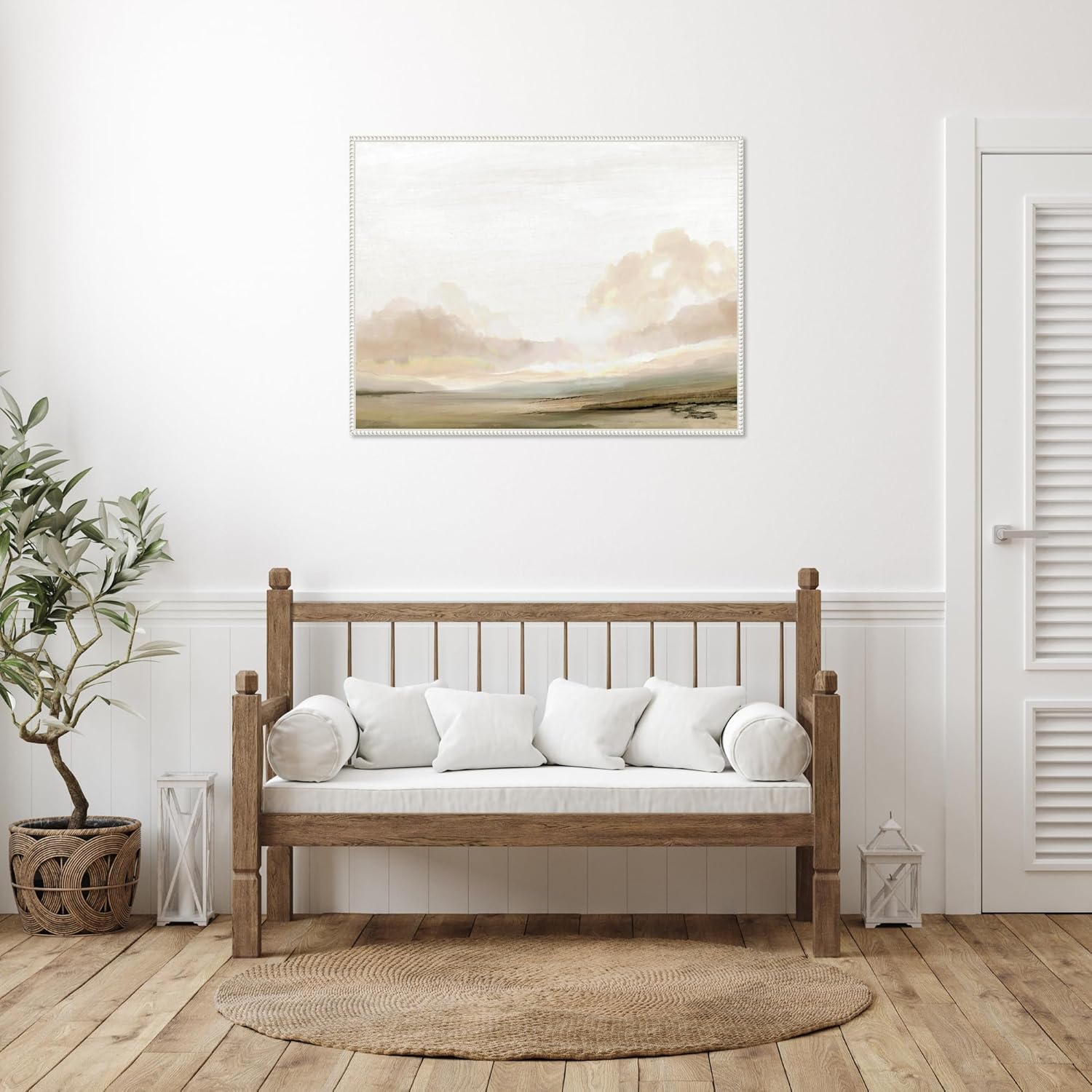Amanti Art Framed Canvas Wall Art 32x42 Southern Landscape by Dan Hobday, Framed Wall Art Canvas, Landscapes Artwork, Traditional Decor, Oversize Poster Painting for Living Room, Bedroom, Bathroom