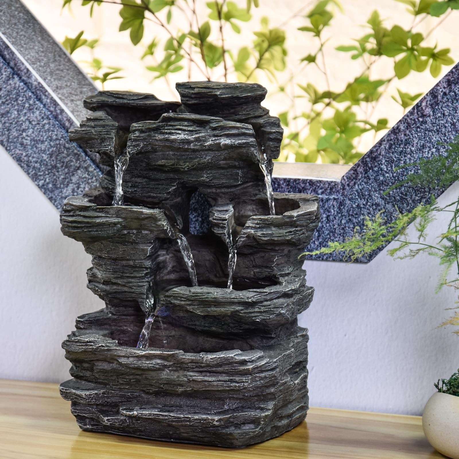 Zen'Light SCFR130 - Fontana naturale, colore: Grigio pietra