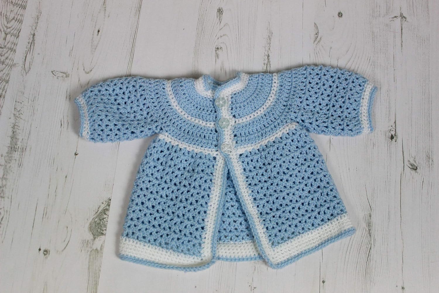 Patron Crochet Gilet Bebe Gilet Bebe 0 A 3 Mois Double Tricot Terminologie Britannique Cp364 Amazon Fr Cuisine Et Maison