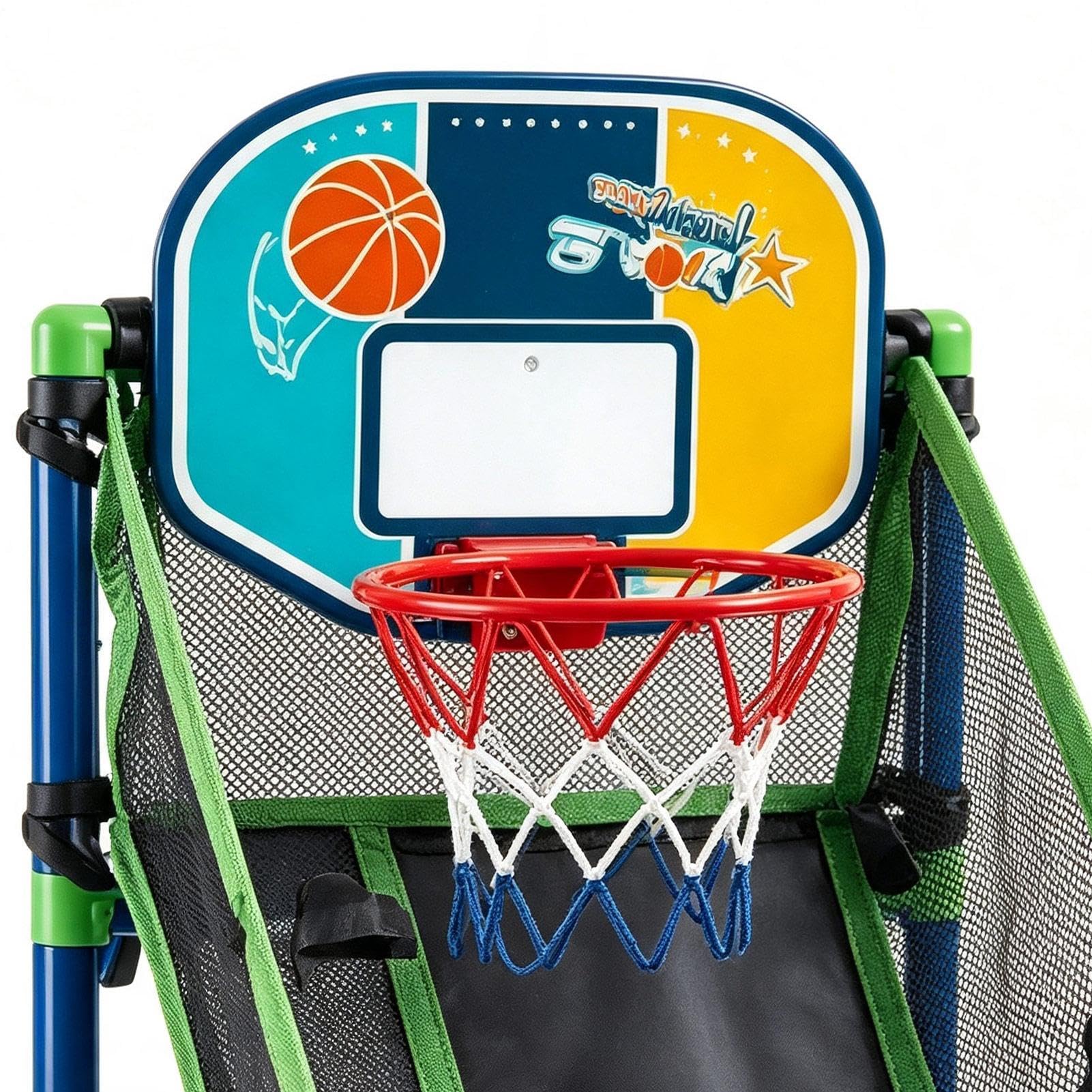Giochi Di Basket Per Bambini Giocattolo Portatile Con Altezza Regolabile E | Canestro Da Basket Per Interni Per Casa, Sala Giochi, Giardino, Giardino Posteriore, , Spiaggia E Festa