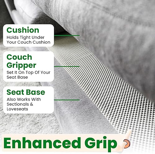 Miniatura 2 de ECOHomes Almohadilla de agarre para sofá, cojín antideslizante para sofá que evita que los cojines de sofá se deslicen, agarre antideslizante para