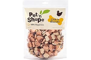 Pet 'n Shape Chik 'n Wrapped Biscuits: Wholesome Chicken Dog Treats in...