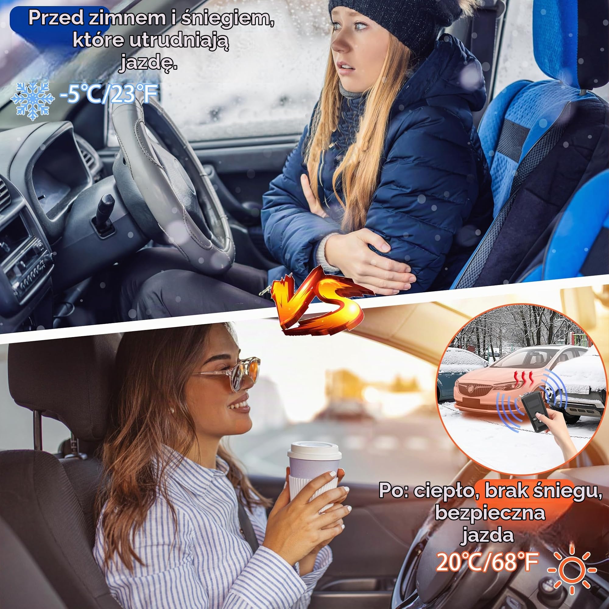 ACXIN Ogrzewanie postojowe na olej napędowy 12 V, 8 kW, ogrzewanie powietrza z wyświetlaczem LCD i pilotem zdalnego sterowania, wylot powietrza 360°, przenośne ogrzewanie na olej napędowy do