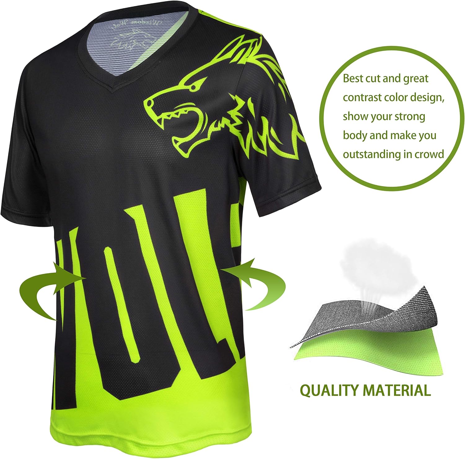 Maglietta Ciclismo Uomo Forest Ride - Cotone, Design Mountain Bike - Foto 11