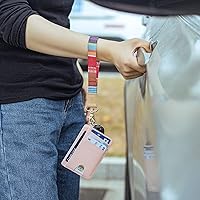 Vista 21 de Ecovision - Llavero con correa para llaves, llaveros de pulsera con 2 argollas para llaves para mujer