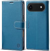 Vista 14 de Funda tipo cartera para iPhone 17 Pro Max con tarjetero de crédito, de piel sintética, con función atril, funda protectora a prueba de golpes