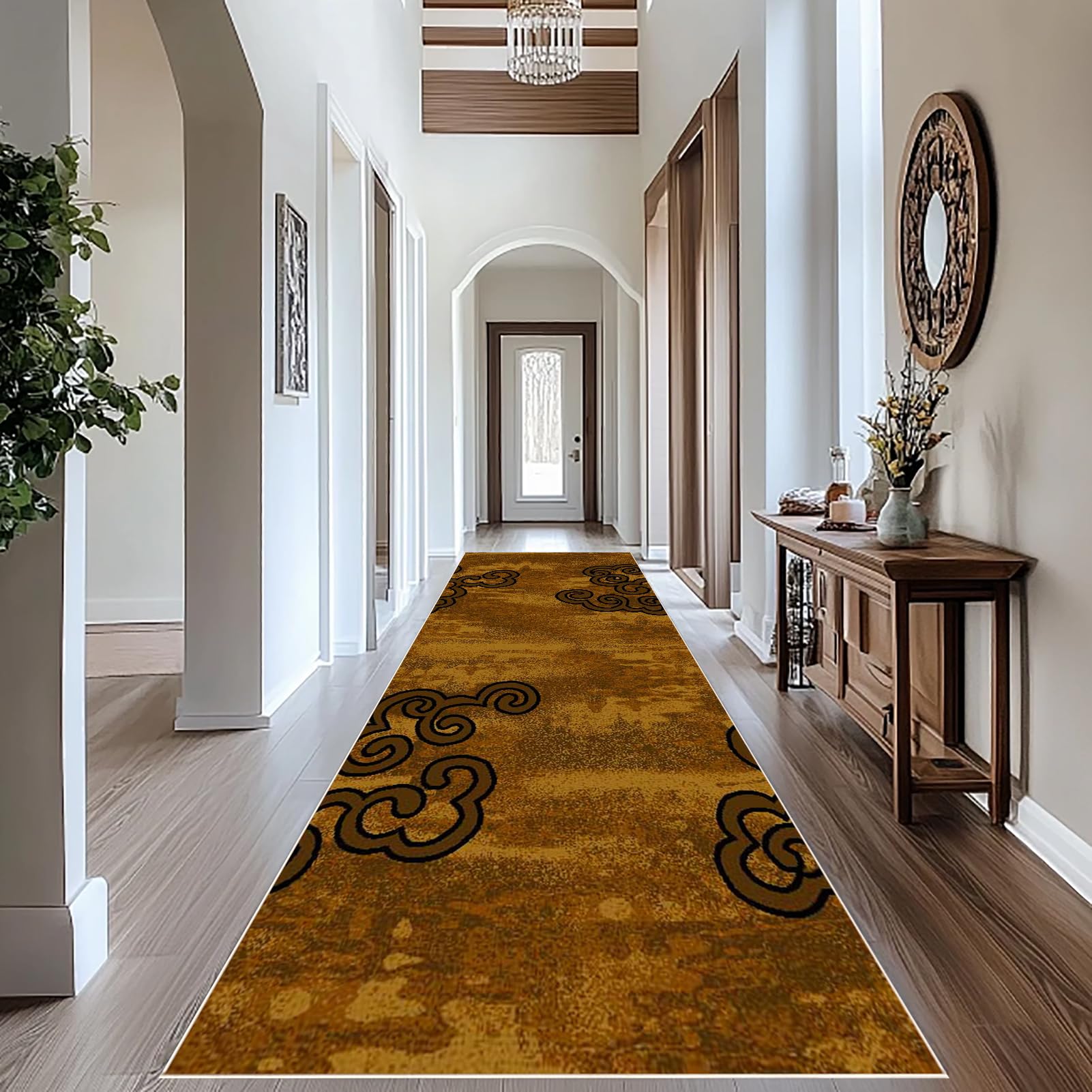 Runner Rug for Hallway Long Carpet Runners Hall Runner kitchen runner rug Washable Non Slip Runners for Hallways 50 x 80 cm Absorbent Door Mats Corridor Rug Runner for Entryway for Hallway Laundry
