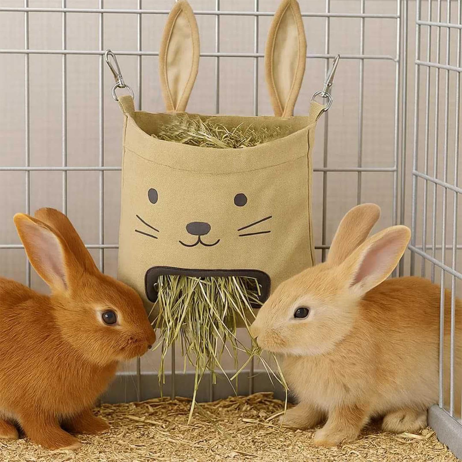 Piccoli Animali Domestici Hangoble Fieno Di - Borsa Da Coniglietto, Per Supporto Distributore Portata | I Criceti Cincillini Coniglietti Conigli Cavie Ghinea Che Alimentano Gli Organizzatori