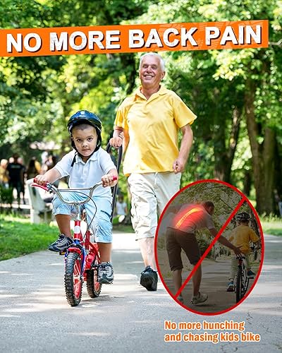 Miniatura 6 de Asa de entrenamiento de seguridad mejorada para niños, 6 alturas ajustables y resistentes, accesorios de bicicleta de equilibrio para niños,