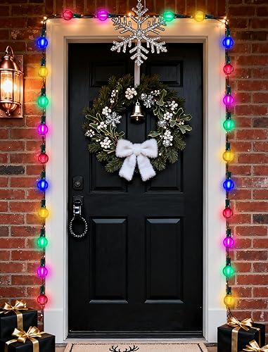 Miniatura 6 de Paquete de 25 bombillas LED multicolor G40 de repuesto, base de candelabro E12C7, bombillas LED Edison inastillables para cadena de luces de