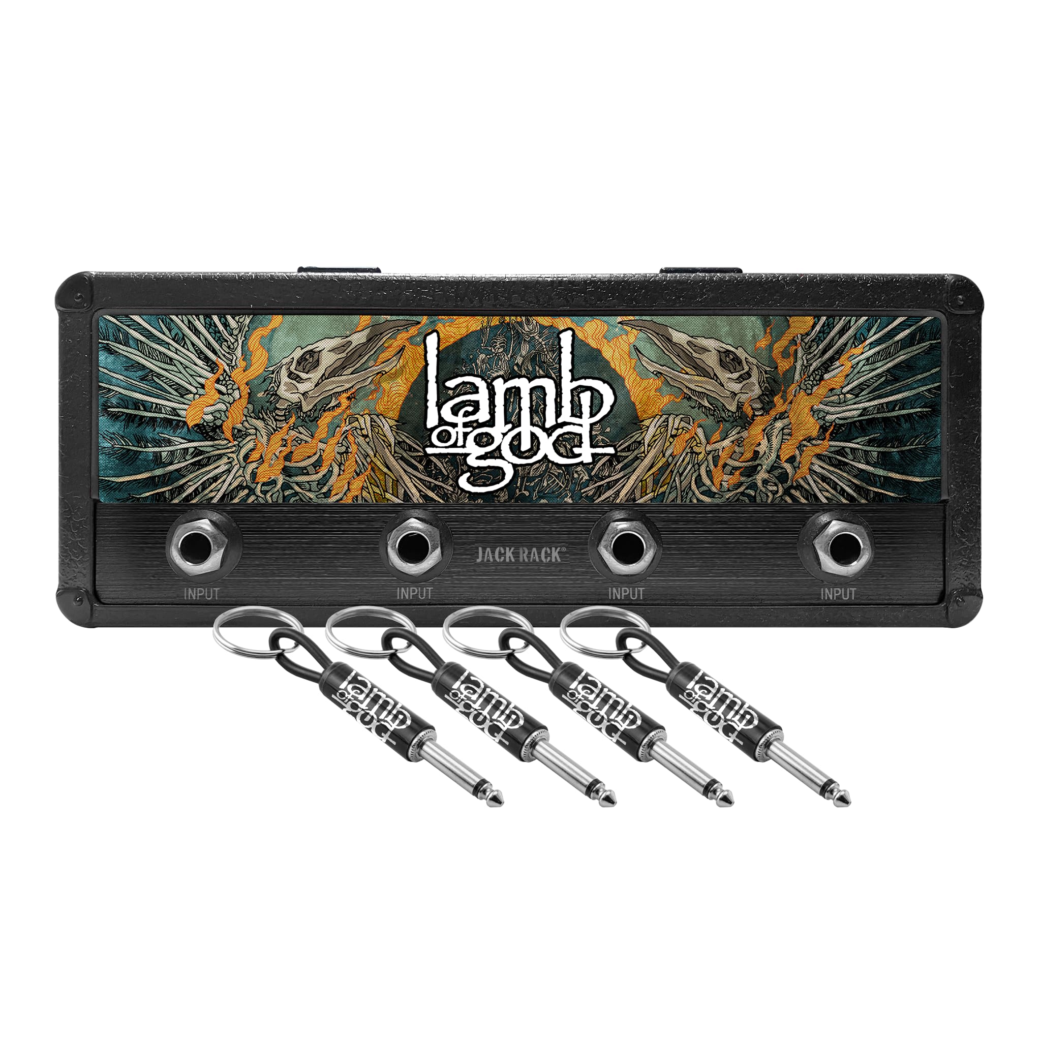 Jack Rack Grill range-clés mural et porte-clé prise guitare rock