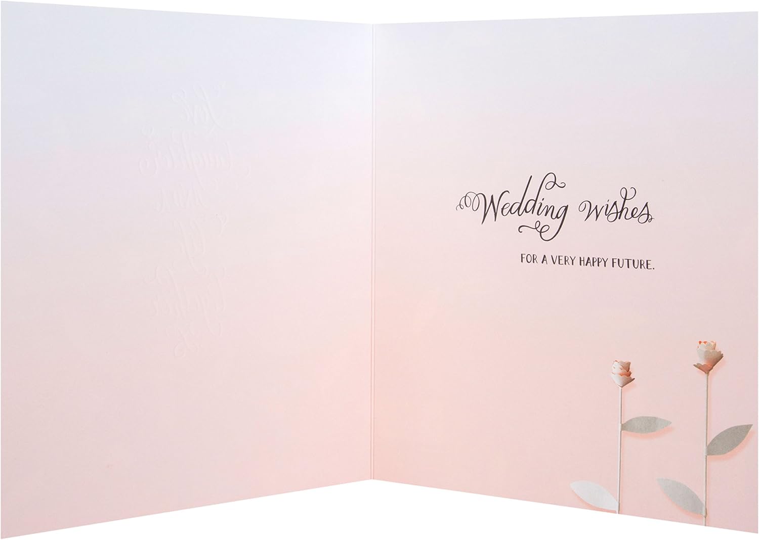 Hallmark Wedding Card"Love Laughter and Life" - Medium